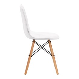 4Rico Krzesło skandynawskie QS-185 eco skóra białe