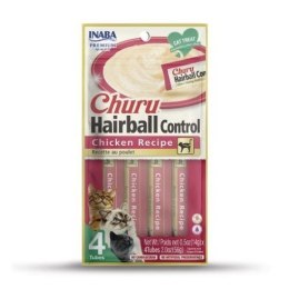 INABA Churu Hairball Kurczak - przysmak dla kota - 4x14 g