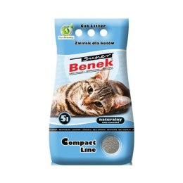 CERTECH Super Benek Compact Naturalny - żwirek dla kota zbrylający - 5l