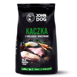 JOHN DOG Premium Ś/D Kaczka z Królikiem - sucha karma dla psa - 3 kg