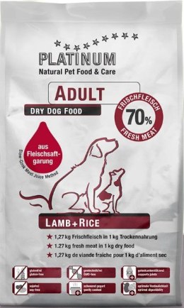 PLATINUM Adult Lamb + Rice - sucha karma dla psa - 5 kg