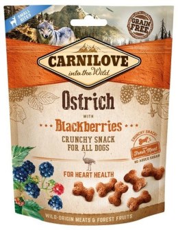 CARNILOVE Fresh Crunchy Ostrich with blackberries - przysmak dla psa - 200 g