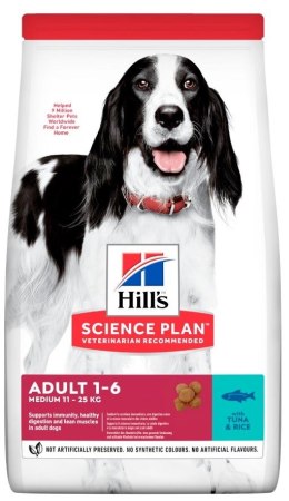 HILL'S Science plan canine adultt medium tuna and rice dog 2,5Kg