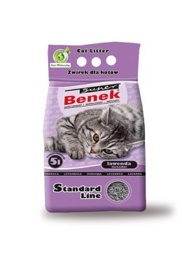 CERTECH Super Benek Standard Lawenda - żwirek dla kota zbrylający - 25l (20kg)