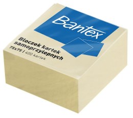 Bloczek Kartek Samoprzylepnych Bantex 75x75mm Żółte x 400 szt.